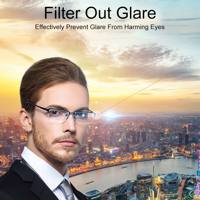 Photochromic Lenses UV400 Anti-blue Light Protection Aspherical Lenses Men Women Resin Myopia Lens 1.56 1.61 1.67 1.74