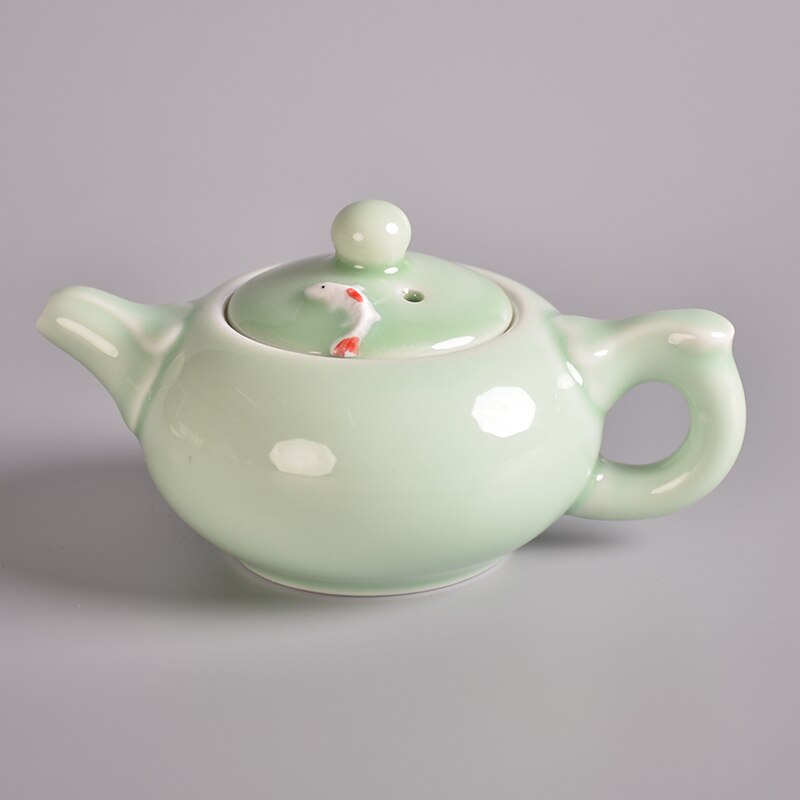 TANGPIN longquan celadon ceramic teapots fish kettke chinese tea pot drinkware