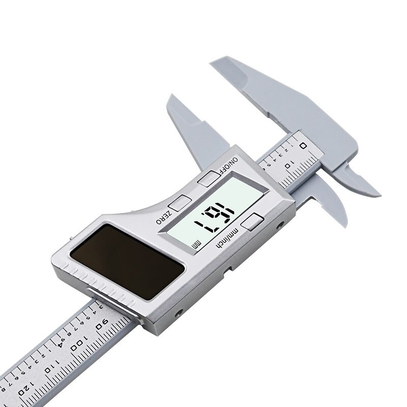 6" 0-150mm Digital Solar Battery Dual Power Caliper LCD Vernier Gauge Micrometer Measuring Tools