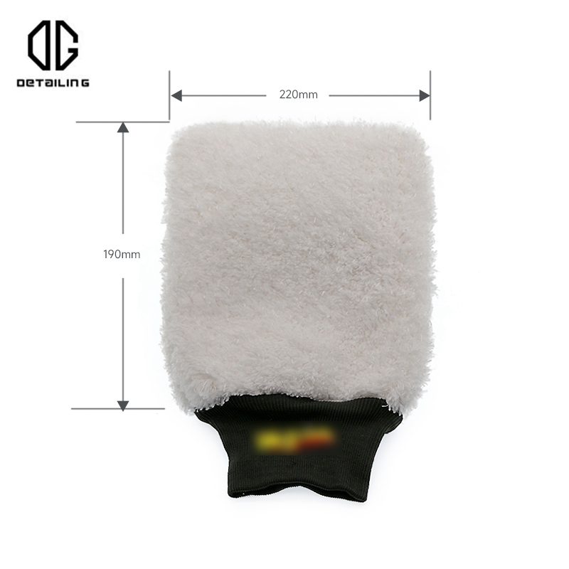 DETALHING-Luva De Lavagem De Carro, Plush Wash Mitt, Microfiber, Ultra Absorvente, Luvas De Limpeza, Auto Wash Acessórios, Ferramentas De Limpeza De Carro