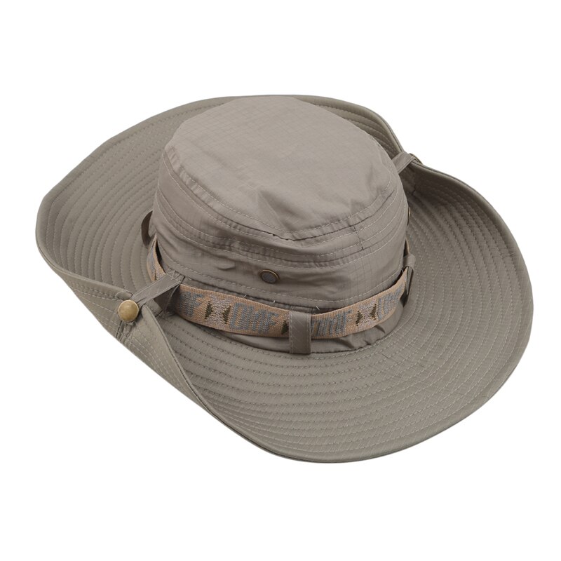 Sombreros de Sol de Color liso con tapa de pesca al aire libre para hombre y mujer, gorros de ala ancha Anti-UV para playa, sombrero de cubo para mujer, para acampada y senderismo