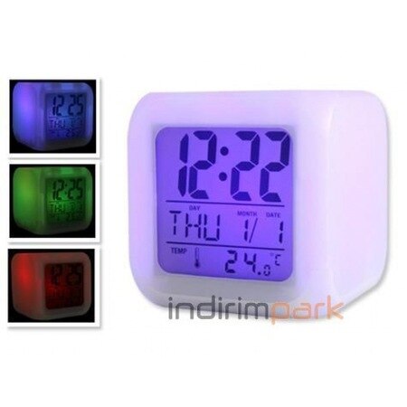 7 farbwechsel Alarm Digital Würfel Uhr 461345308