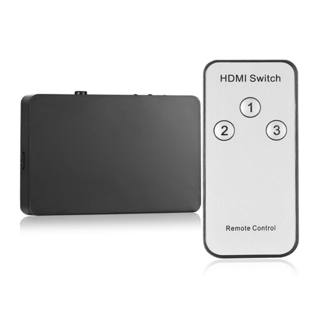 3 In 1 Out Splitter Switcher Voor HDMI 3 Poort Afstandsbediening 1080 P HD Auto Switch Computer Audio Video hub