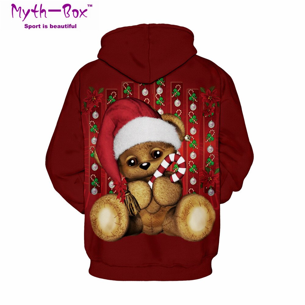 Vrouwen/Mannen Hoodie Sweatshirt Kerst Hoodies Vrouwen Kerstman Print Sportwear Sport Hooded Sweater Herfst Winter Streetwear Trui