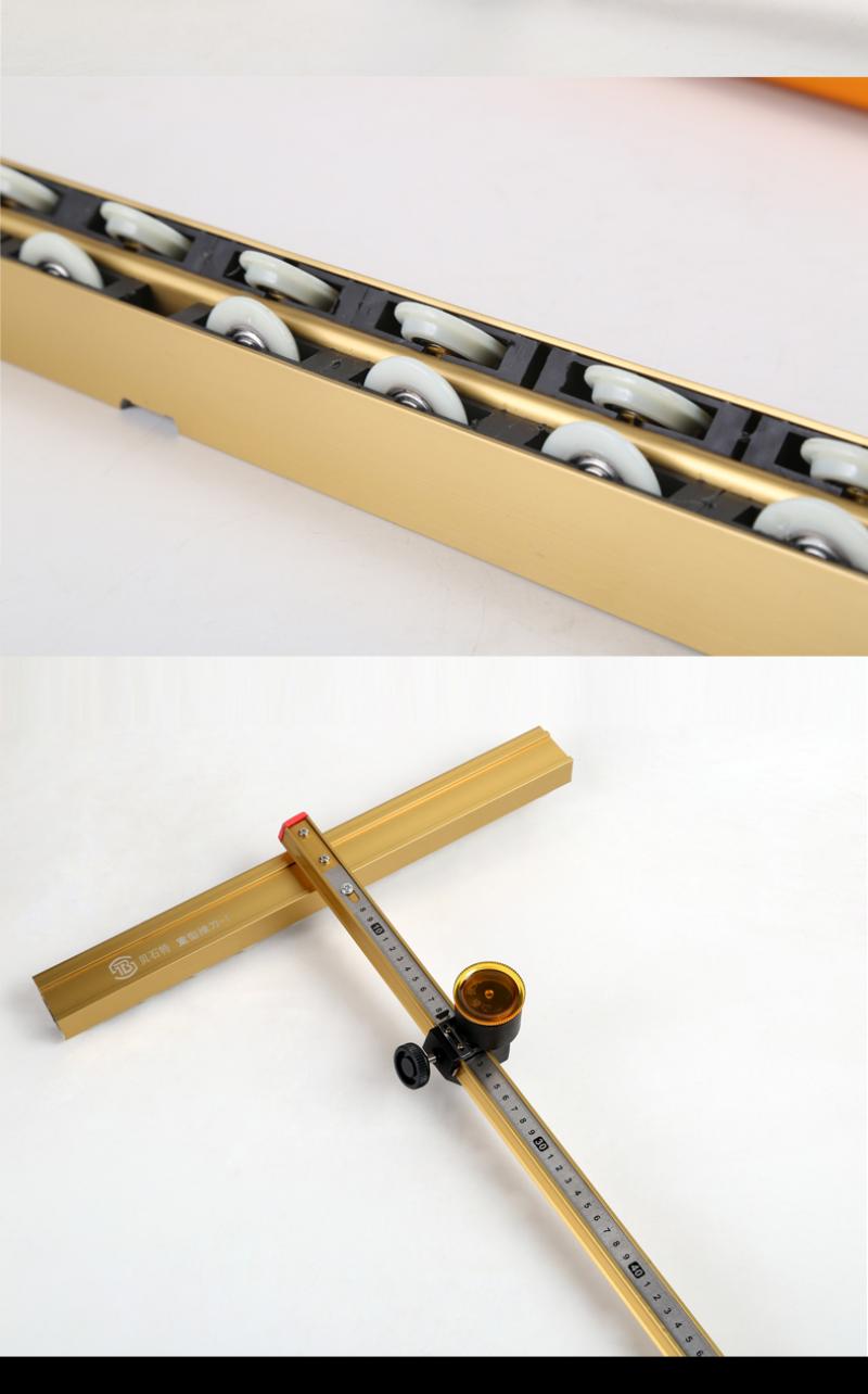 Glass Push Knife T-shaped Glass Knife Diamond Manual Push-pull Knife Drag Knife for Thick Glass Multi-function Glass Knife 0.9m