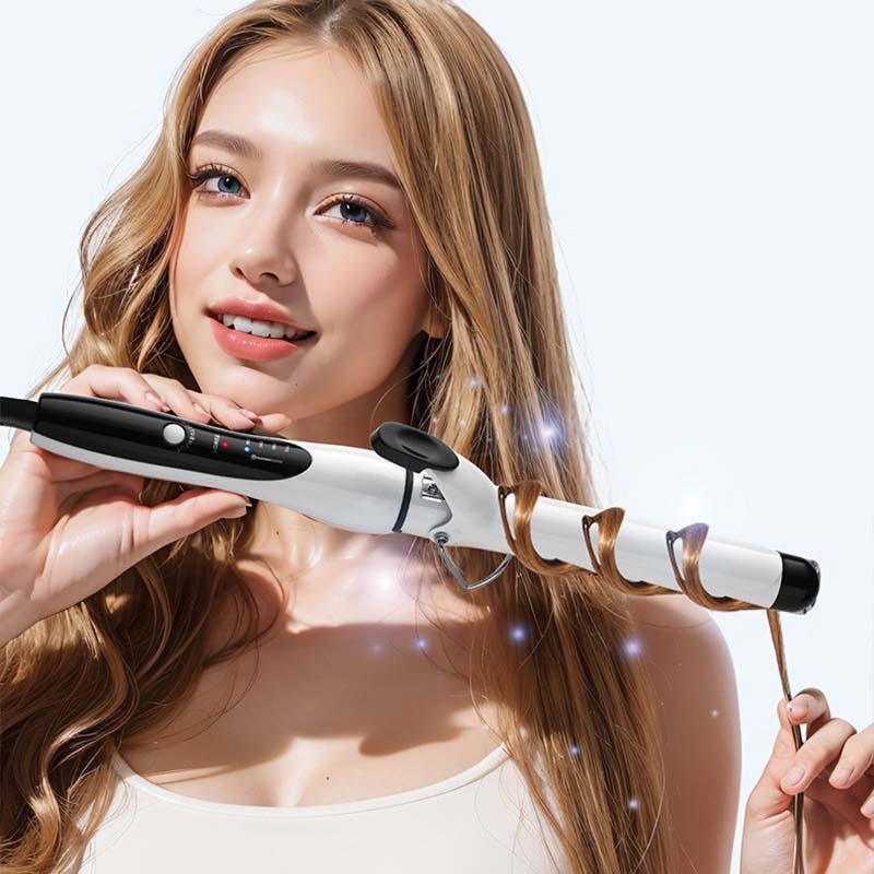 Hair Curling Iron Electric Ceramic Large Wave Curler 25Mm Curler Curly Bangs Inside Button Curler Iron Styling Tool