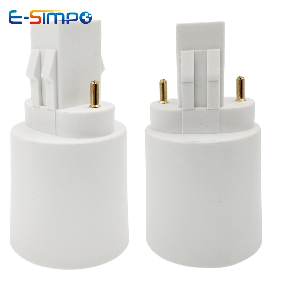 2pcs GX23 2pin to E26/e27 Light Socket adapter GX23-2 to E26 led lamp holder converter Install Standard E26/e27 to Gx23 Socket