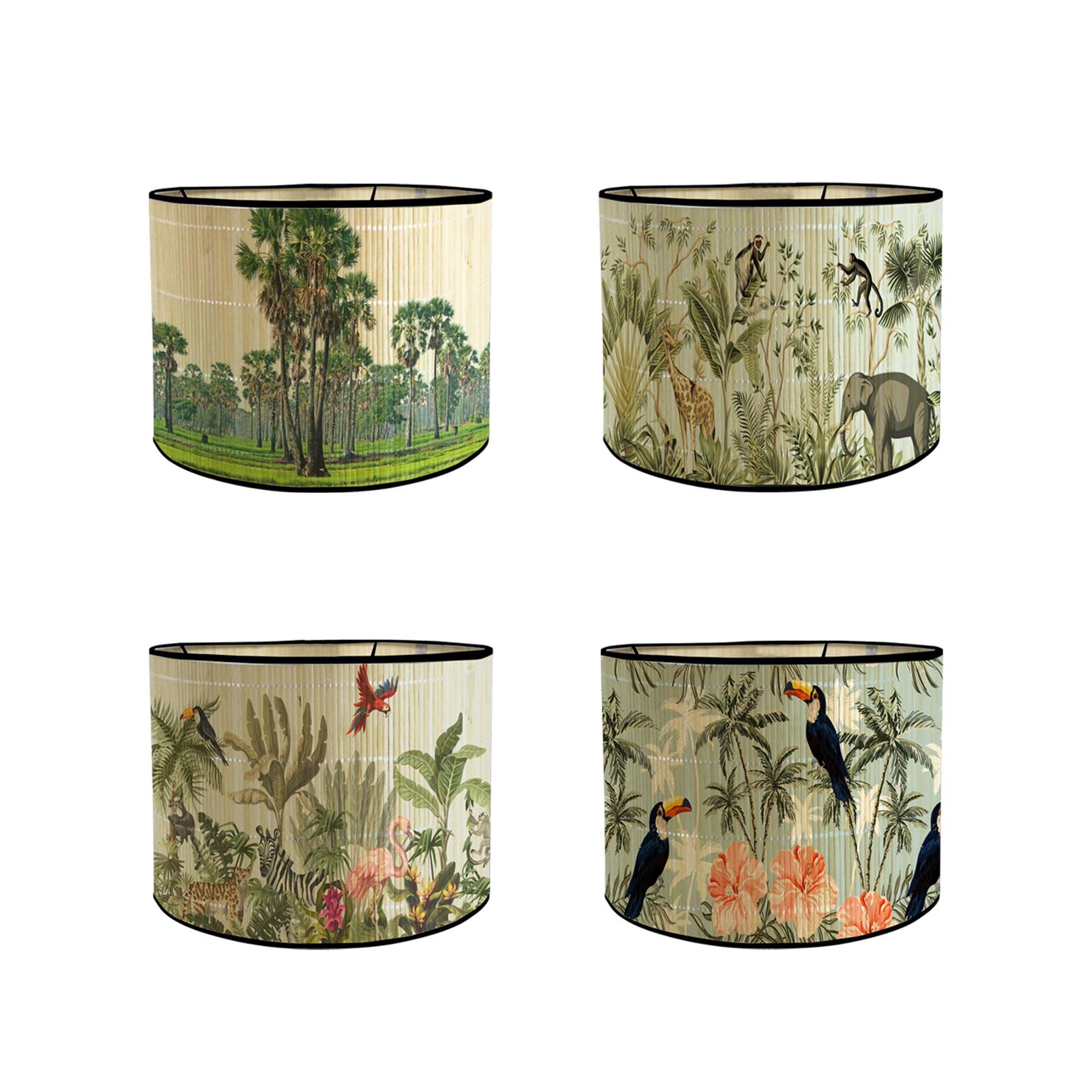 Drum Lampenkap E27 Slaapkamer Lampenkap Bamboe Lampenkappen Kroonluchter Lamp Lampenkap Voor Staande Lampen Hangende Bedlampjes