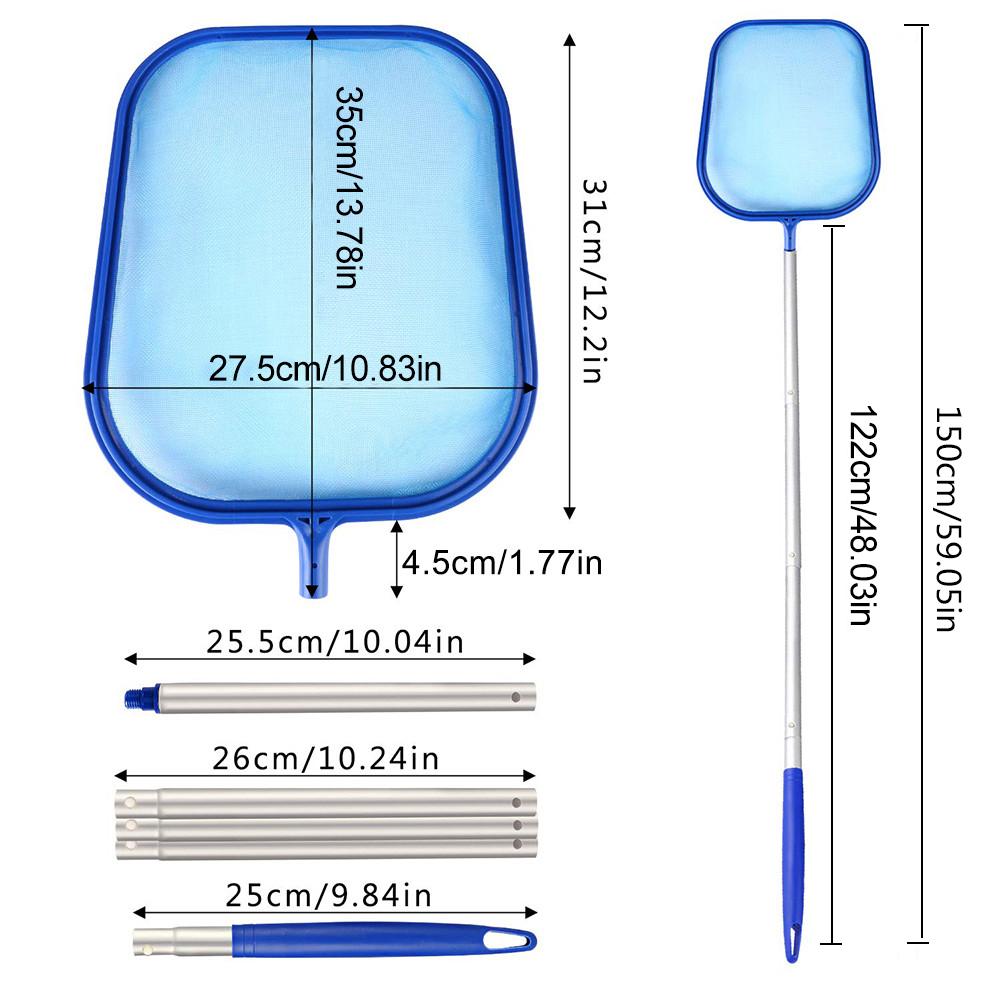 Swimming Pool Accessories Pool Cleaning Kit Maintenance Tool Suction Head Cleaning Net Kit Durable Cleaning Tool: B