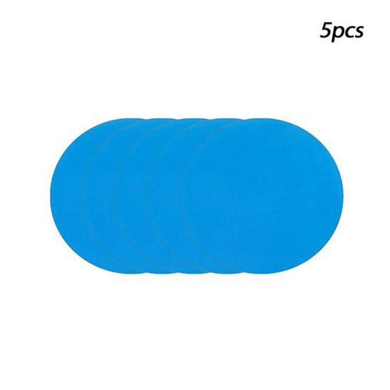 Self Adhesive PVC Repair Patch Round Vinyl Pool Liner Patch Vinyl Rubber Boat Repair For Inflatable Boat Stickers: Round 5pcs