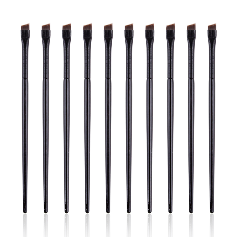 5/10/20/50 pçs pincel de contorno de sobrancelha delineador pincel de maquiagem profissional pequeno ângulo sobrancelha forro a101 a102 escovas ferramentas cosméticas: CINZA