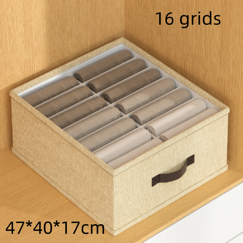 Kast Lade Organizer Box Garderobe Kleding Organizer Grote Capaciteit Broek Trui T-shirt Opbergdoos Met PP Board: Rood