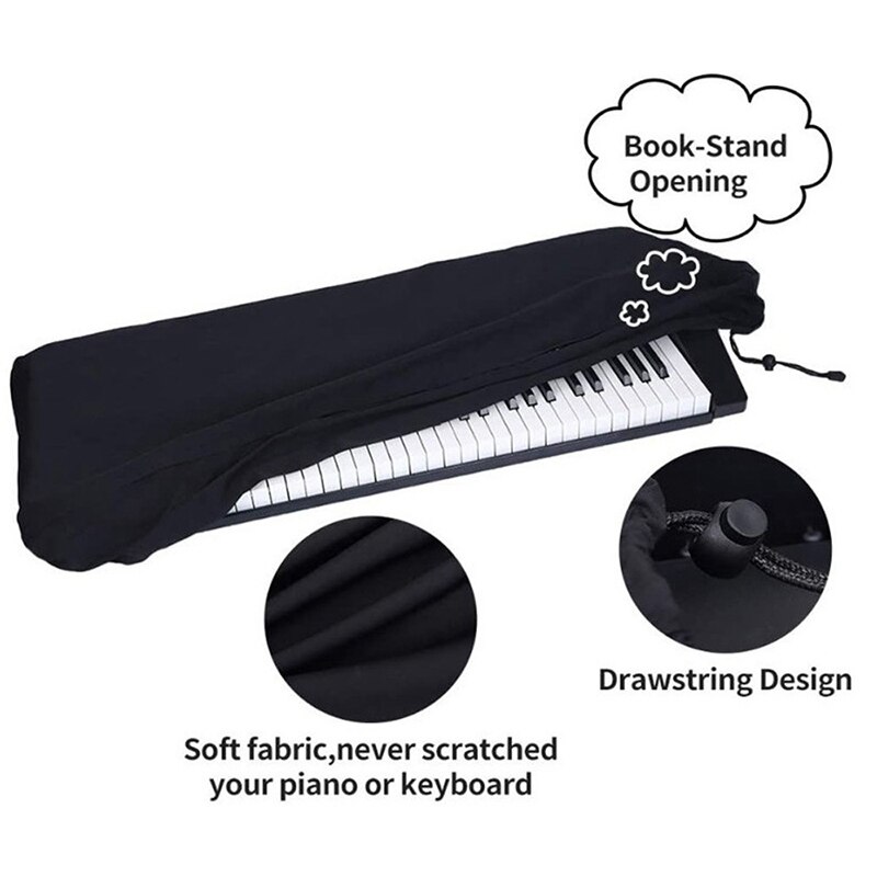 Waterproof Electronic Digital Piano Cover Dustproof Durable for 61 Key Dirt-Proof Protector Piano Covers on Stage