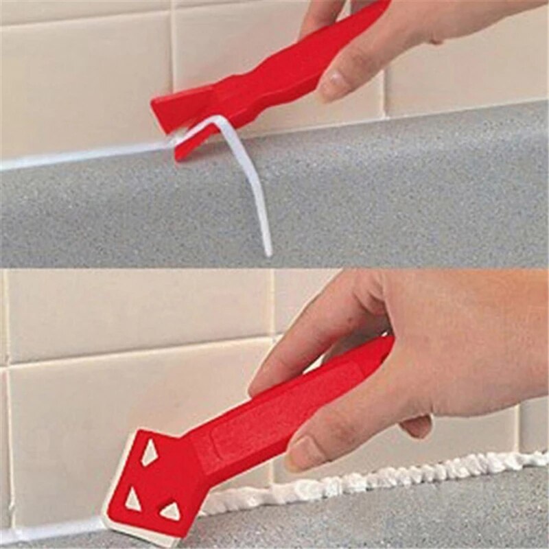 5-in-1 Glass Glue Angle Scraper Adhesive Residue Scraper Caulk Finishing Tool QP2