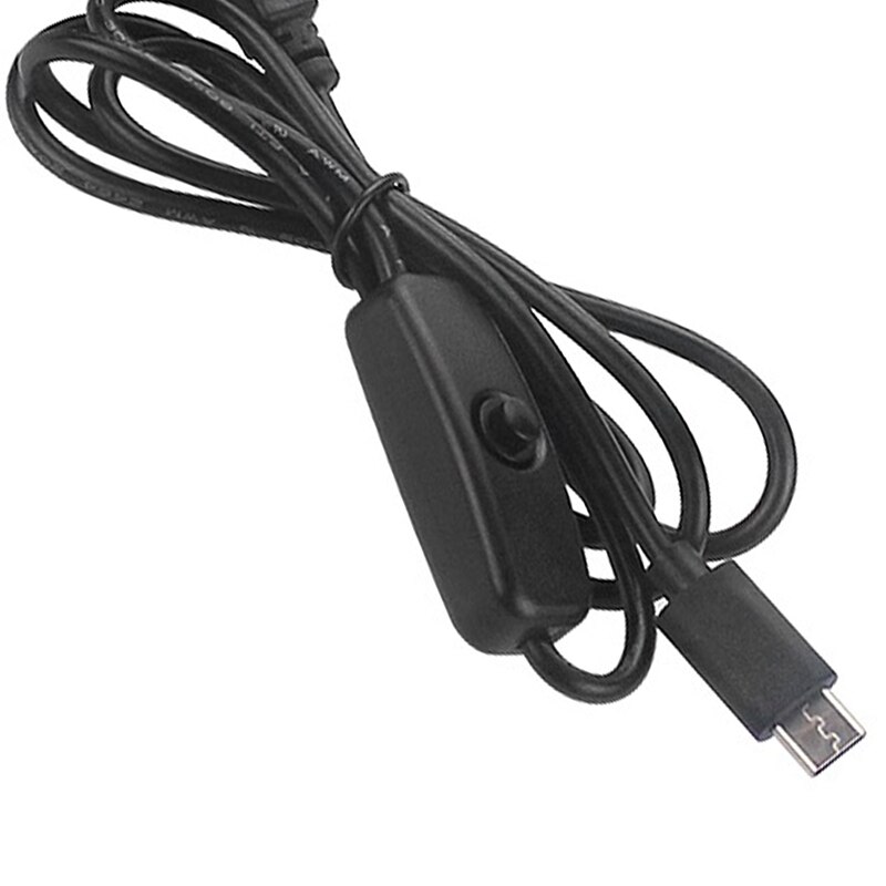 Geeignet für Raspberry Pi 4 B Power Kabel 5V 3A 1M Schalter USB Kabel Power Kabel