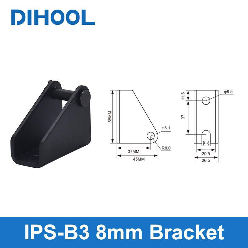 6MM Electric Linear Actuator Motor mounting Bracket lifting column 6000N 8MM 10MM Fixed Supporting Seat base Fixed bottom plate