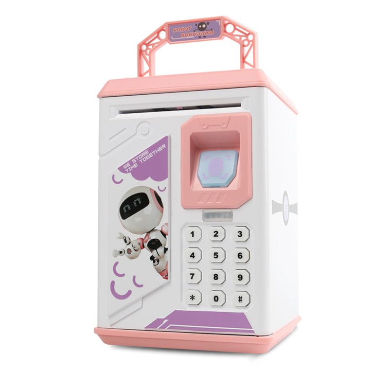 Mini ATM Electronic Coin Bank,Smart Electronic Piggy Bank Safe with Password Mini ATM Electronic Coin Bank,: PK