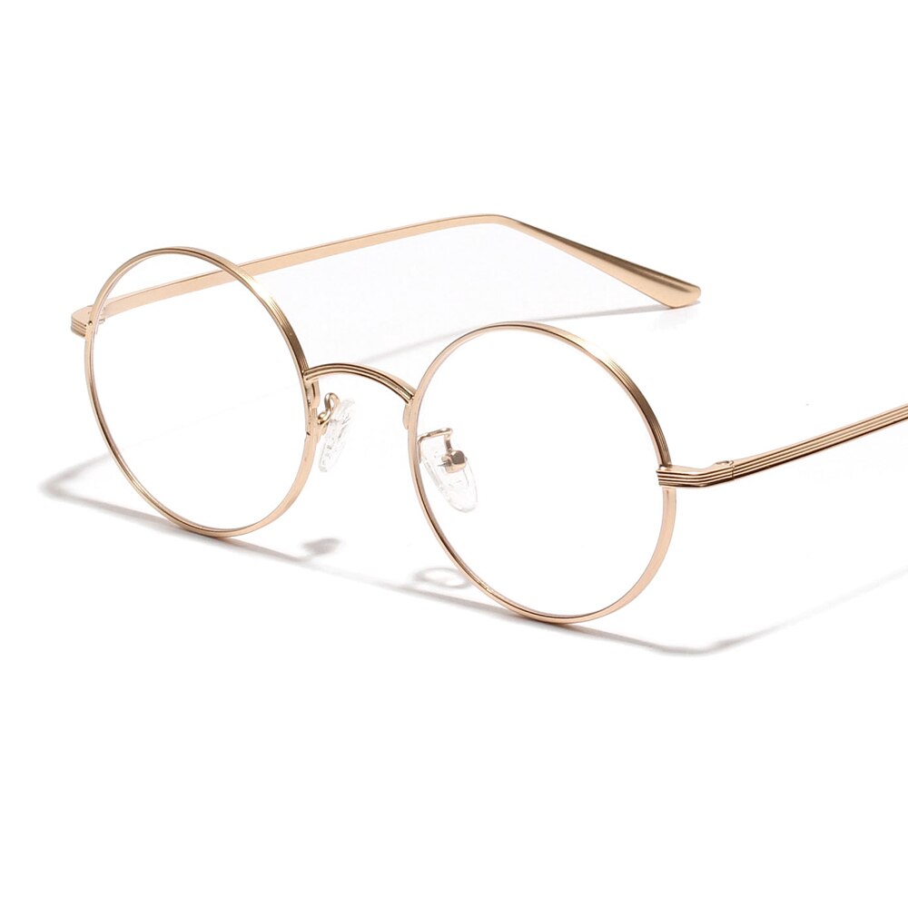 Peekaboo circular sunglasses women retro vintage silver gold metal frame clear yellow red round sun glasses for men uv400