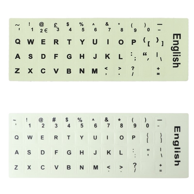 Fluorescent Keyboard Stickers Luminous Waterproof Keyboard Protective Film