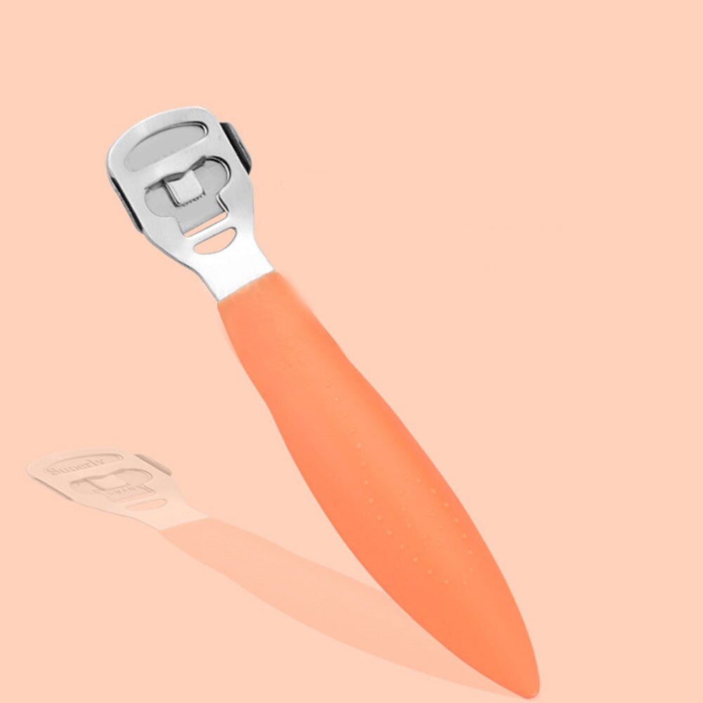 2pcs Pedicure Stainless Steel Corn Plane Cutter With Foot File Calus Pedicure Peeling Callus Rubbing Pedicure Tool