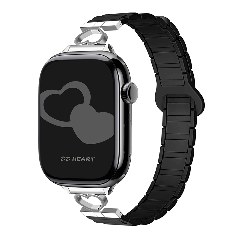 magnetische bandjes voor Apple Watch Band 45 mm 44 mm 40 mm 42 mm 46 mm 41 mm 49 mm 38 mm siliconen armband IWatch Series 10 SE 9 8 7 Ultra 2: Blue pink / 12mm