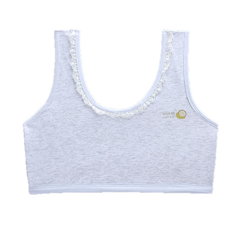 Adolescente menina sutiã esportivo crianças roupa interior jovem puberdade sutiã de treinamento para 8-18years t5ec