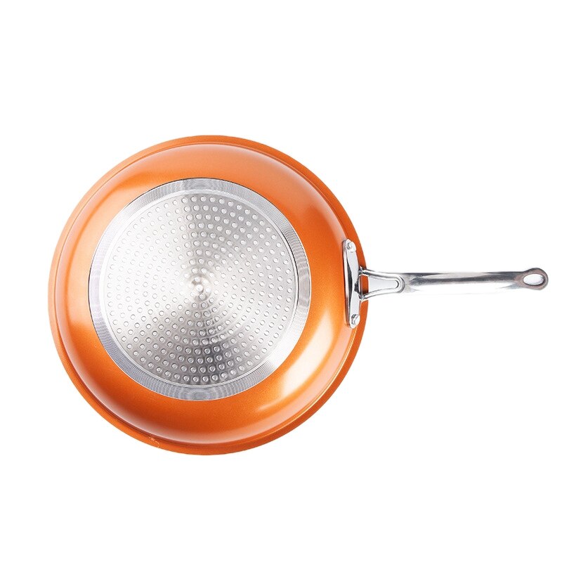 9-Inch Copper Saucepan Non-Stick Fry Pan Steak Frying Pan With Long Handle