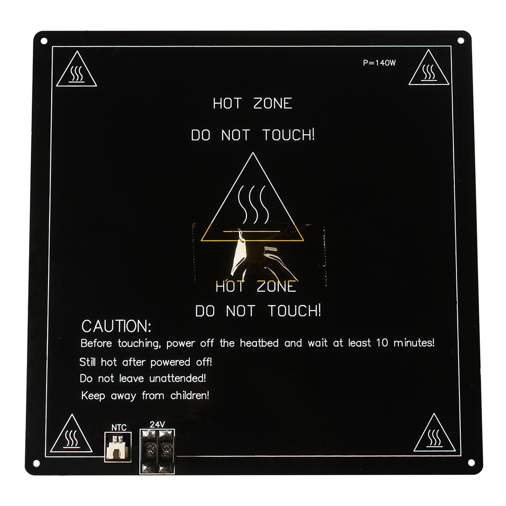 3D Printer Parts Black Aluminum Substrate Heated Bed MK3 MK2a MK2b hotbed Plate bed Platform 24V 220mm 310mm NTC100K DIY Kit