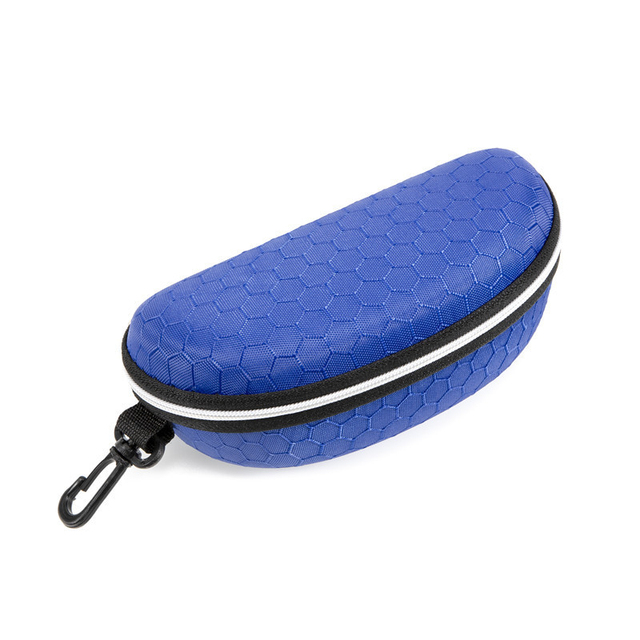 Mode Bril Accessoires Harde Rits Zonnebril Box Reizen Draagbare Brillen Tassen Leesbril Opbergdoos: Blauw