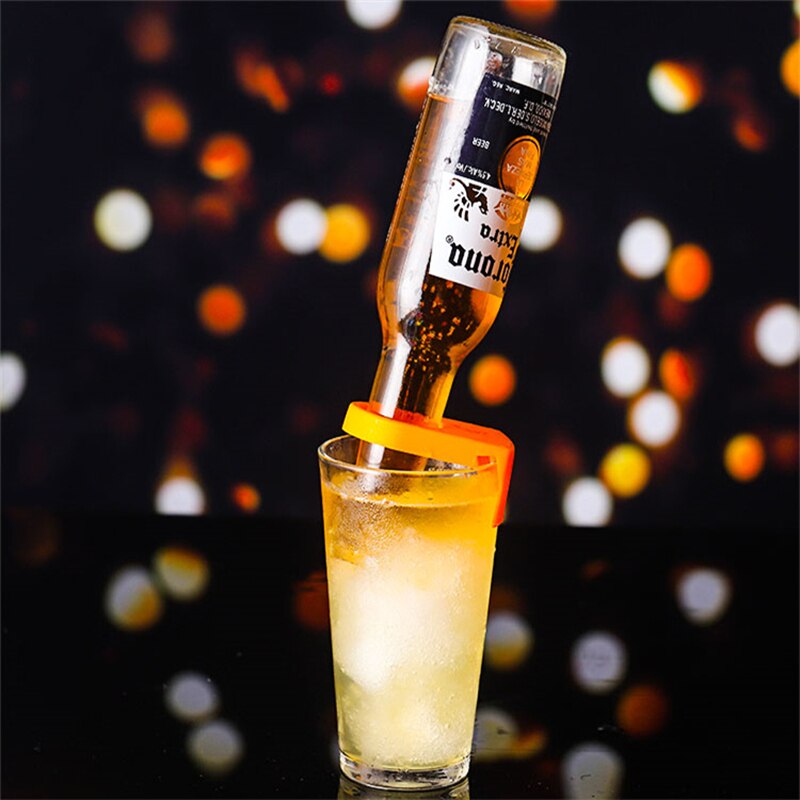 Aixiangru–boucle de bouteille de Cocktail en plastique,porte-bouteilles de vin sur tasse en verre,porte-bouteille de bière, outils de Clip de Bar 1 pièce