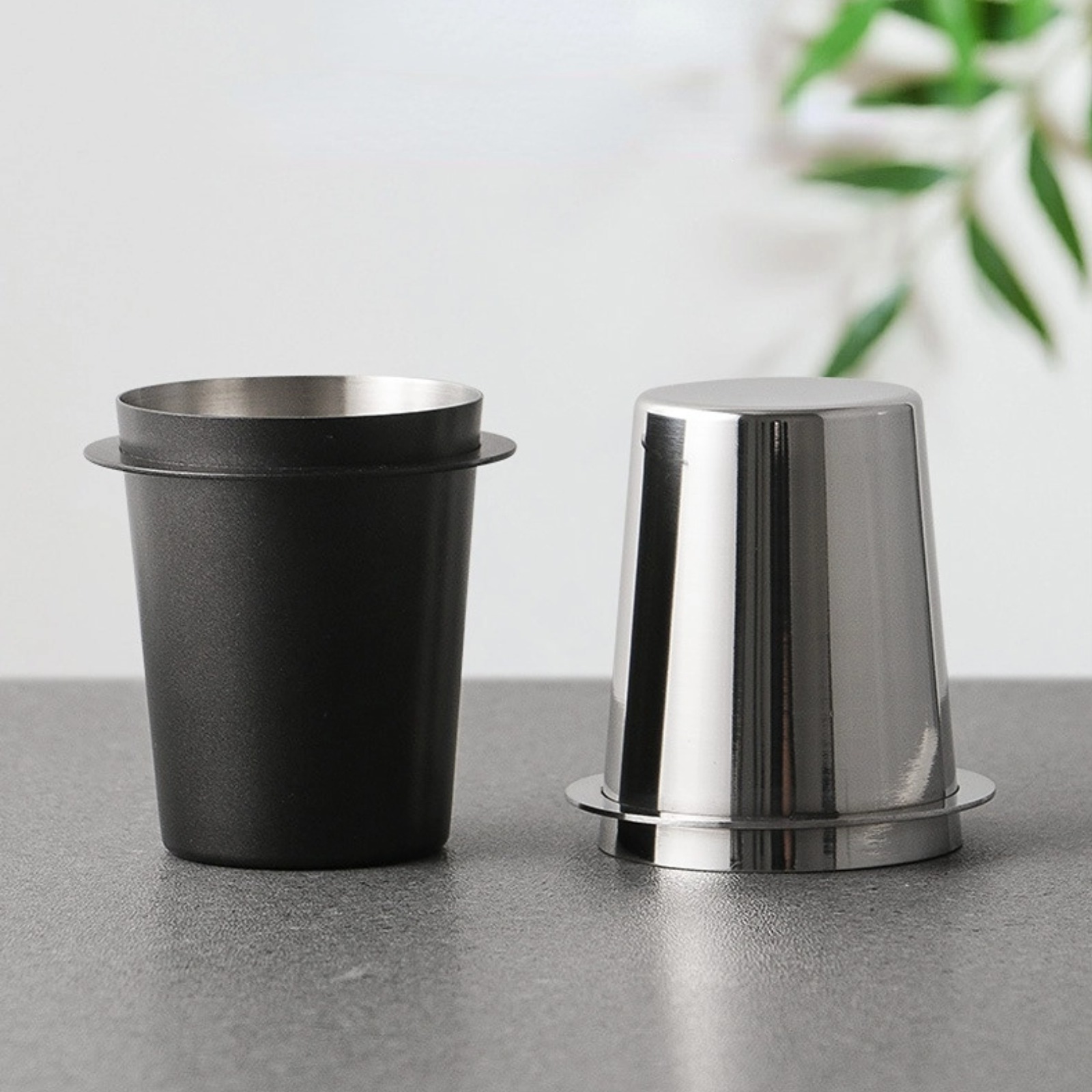 Kaffee Dosierung Tasse Schnüffeln Becher für Espresso Maschine Tragen Beständig Edelstahl Kaffee Dosierung Tasse 58/53/51mm