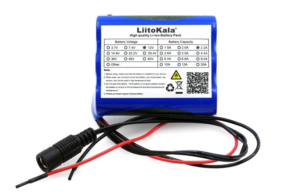 Connector 12 V 2200 mAh Lithium Ion Batterij 12.6 V zu 11.1 V CCTV Camera Batterij 18650 Batterijen