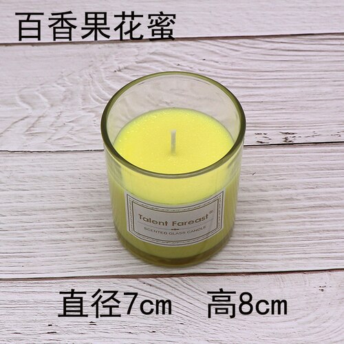 Moderne bougie verre parfum romantique tasse bougie odeur encens aide sommeil chambre Hacer Velas chambre décoration EB50LZ: Jaune