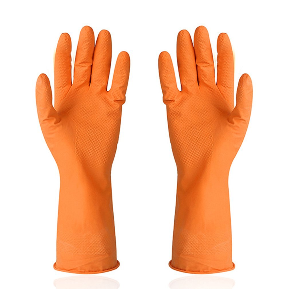 Keuken Rubberen Schoonmaak Handschoenen Met Voering Herbruikbare Huishoudelijke Waterdichte Afwassen Handschoenen (2-Pack)