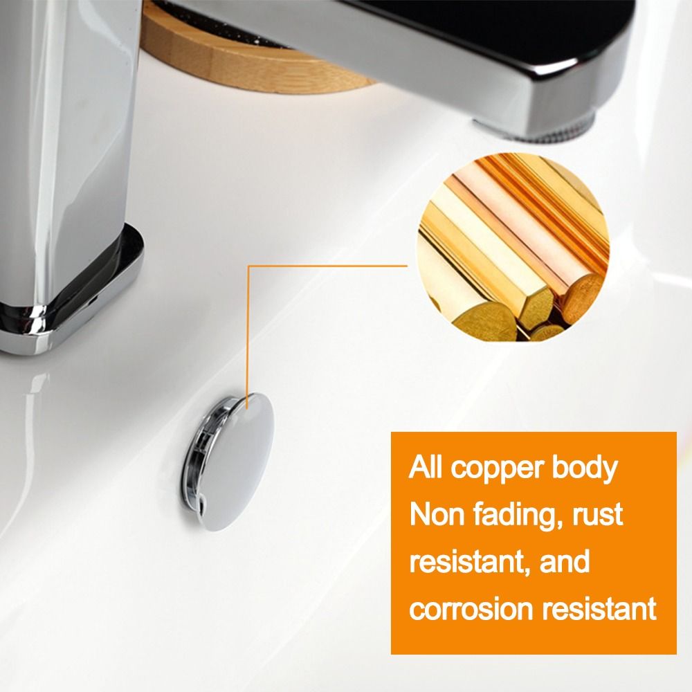 Koperen Gootsteen Overloop Deksel Trim Ring Gat Dop Wastafel Rond Dubbellaags Overloop Ring Plug Keuken Badkamer Accessoires