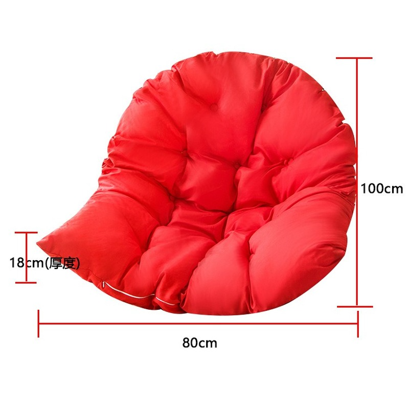 Cadeira de balanço reclinável almofada hammock pendurado cesta jardim poltrona travesseiro pátio pátio praia (sem balanço)