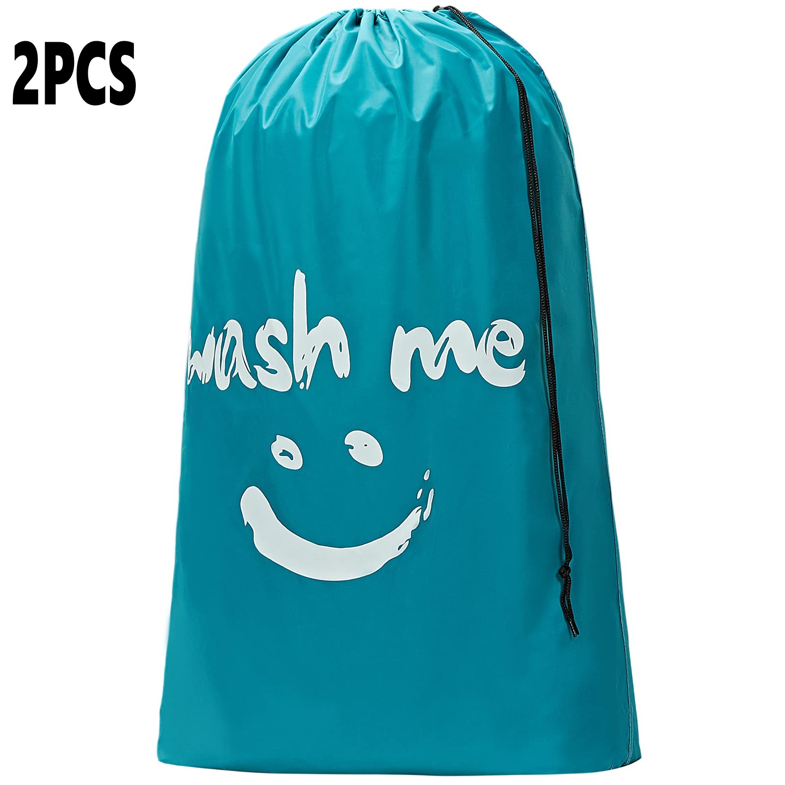 Reiswaszakken voor vuile kleren, grote waszakken voor op reis, reistas, waszakken voor kamp: Blauw