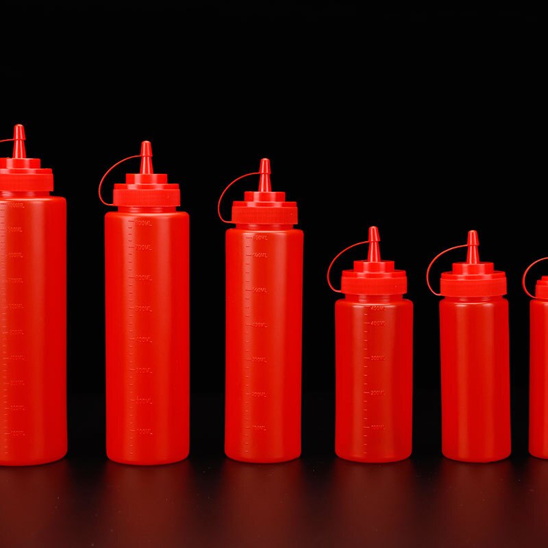 Squeeze Saus Fles Plastic Salade Dressing Squeeze Fles Wees Olie Kan Flessen Keuken Benodigdheden Jam Ketchup Kruiden Fles