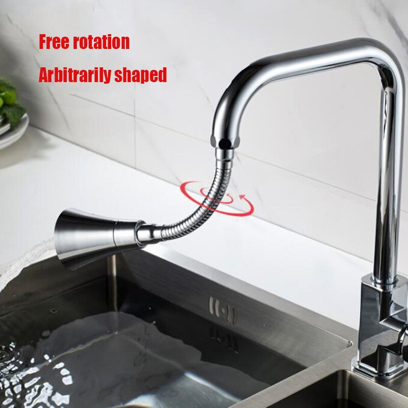 Universal Splash Filter Faucet 720°Rotating Tap Spray Head Anti Splash Water Bubbler Kitchen Tap Water Saving Nozzle Sprayer