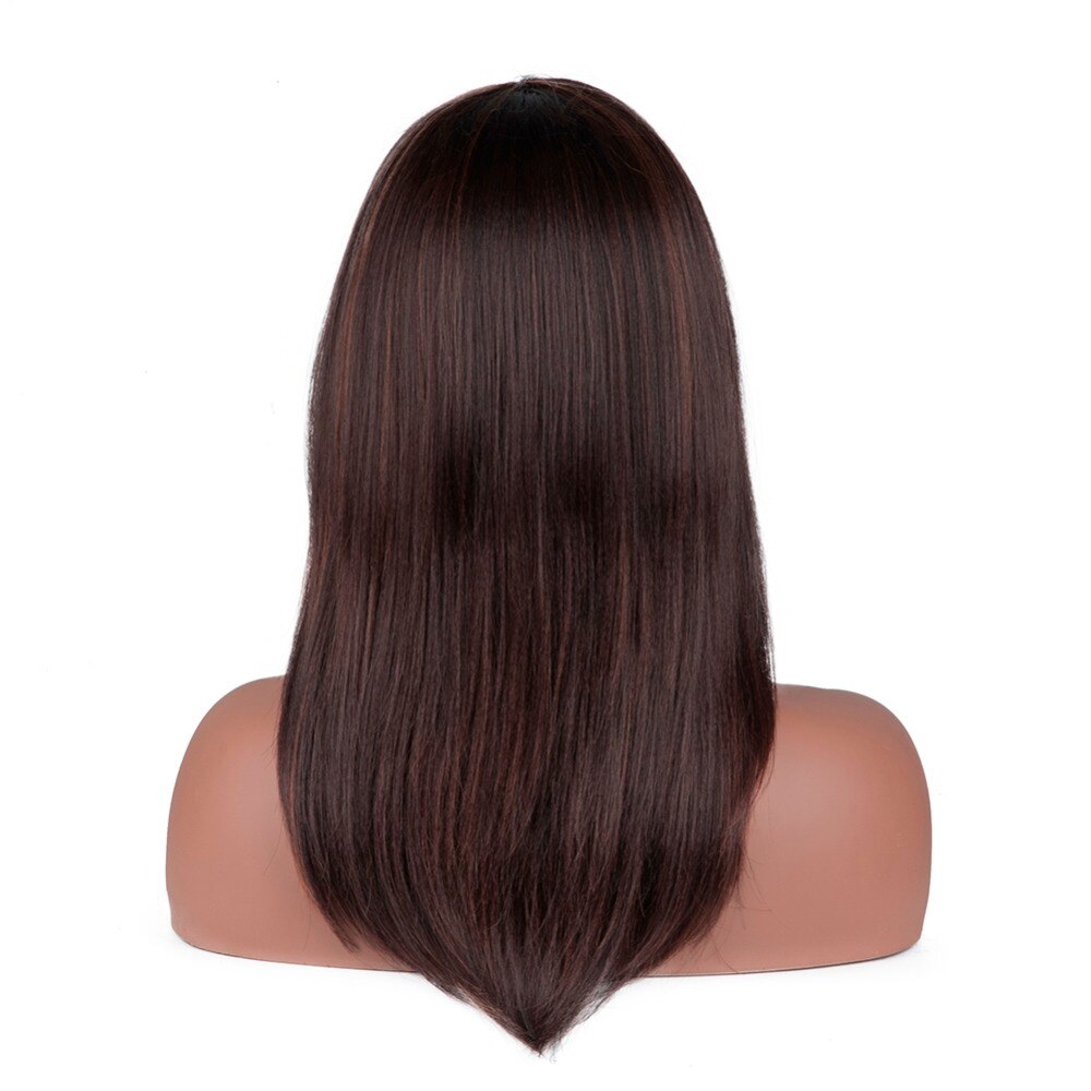 SWAN Shoulder Length Natural Side Bob Lace wig synthetic Wigs for Women