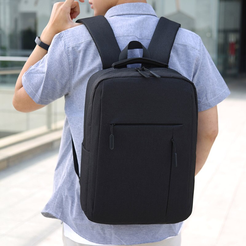 Sac à dos avec chargeur USB pour homme, sacoche à bandoulière de styliste, grande capacité, Simple, à la