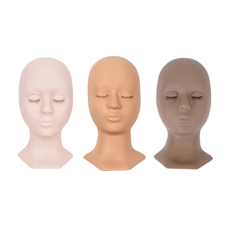 Wimpern Verlängerung Ausbildung Bausatz Silikon Mannequin Modell Kopf Mit Abnehmbare Ersatz Augenlider gepfropft Wimpern Ausbildung Werkzeug