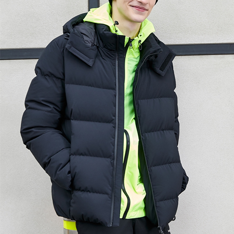 Sewing Pattern for Men's Trendy hooded sports short down jacket WW-M1151