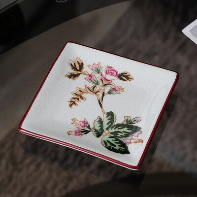 Keramiek &amp; Porselein Zeepbakjes/Lade Douche Case Hotel Huishoudelijke Container Opbergdoos Vierkante Vorm Bad Accessoires Clean Tool: Style 5