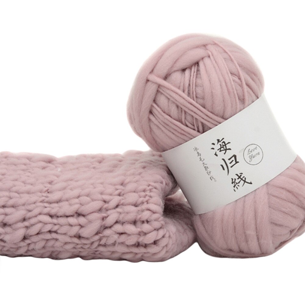 Handmade multicolor knitted yarn ball winter cold protection homemade scarf fiber yarn DIY knitting ball of yarn: D