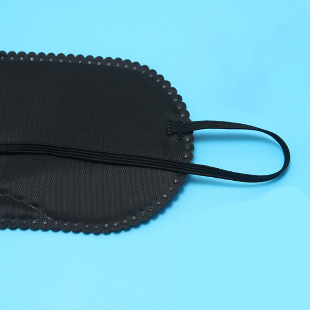 Mascarilla de encaje para dormir, máscara suave para los ojos con sombreado negro, máscara portátil para cubrir los ojos, parche para siesta, herramientas para dormir, 3 unids/lote