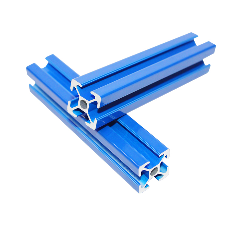 4pz 2020 T-fessura Profilo in Alluminio 100-1000MM 2020 standard Europeo spray Blu Profilo in Alluminio 20X20 Stampante 3D in Lega di Alluminio
