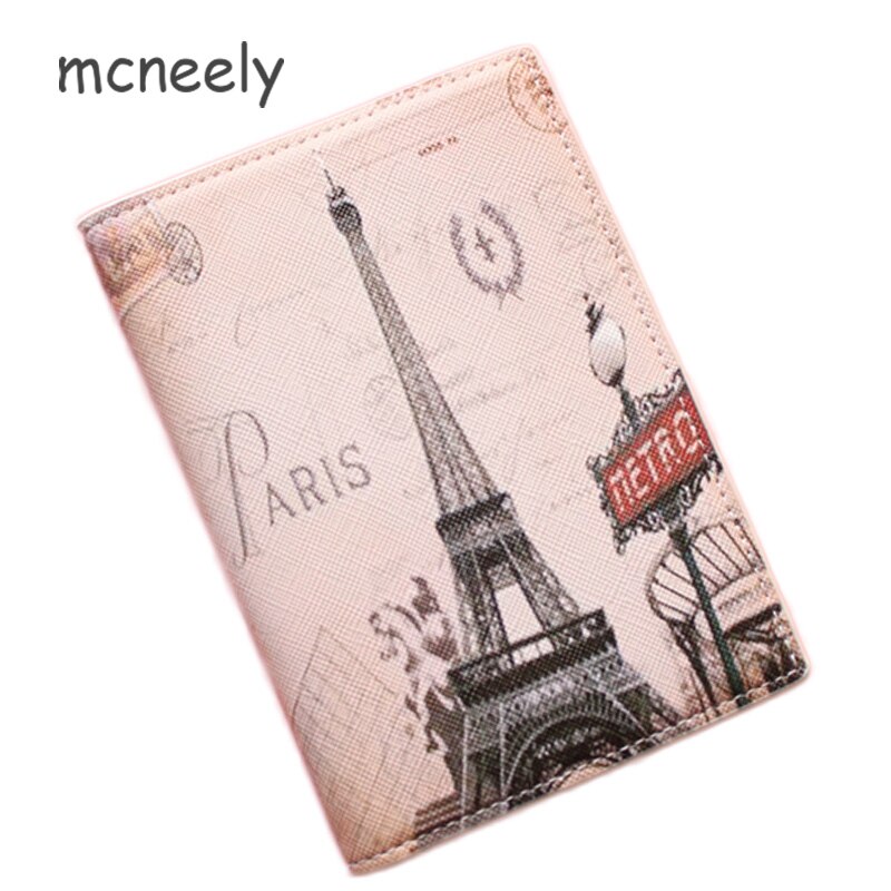 Luxury Paris Eiffel Tower Passport Cover for Women Men Travel Boy Passport Case Russia Travel Document Cover Passport Holders