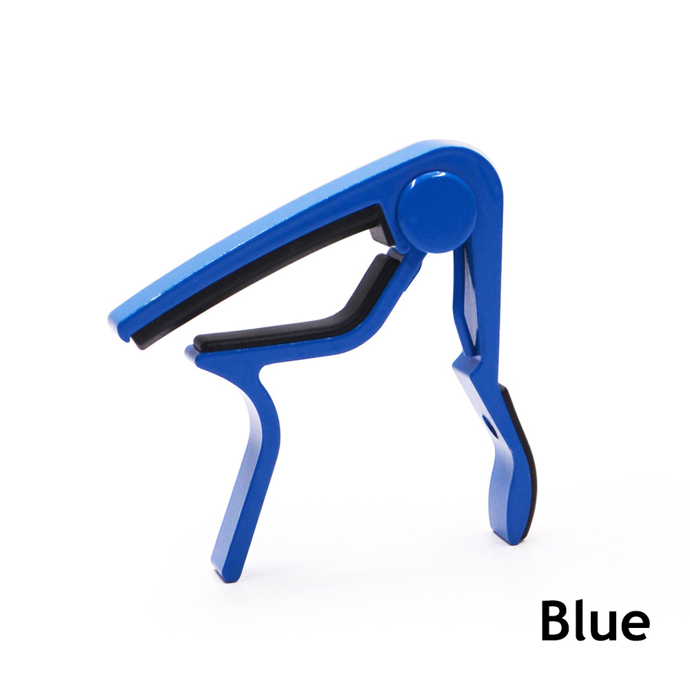 Cejilla de guitarra, Capo para guitarras acústicas y eléctricas de 6 cuerdas, mandolina de ukelele, aleación de aluminio, abrazadera de cambio rápido, accesorios para llaves: Azul