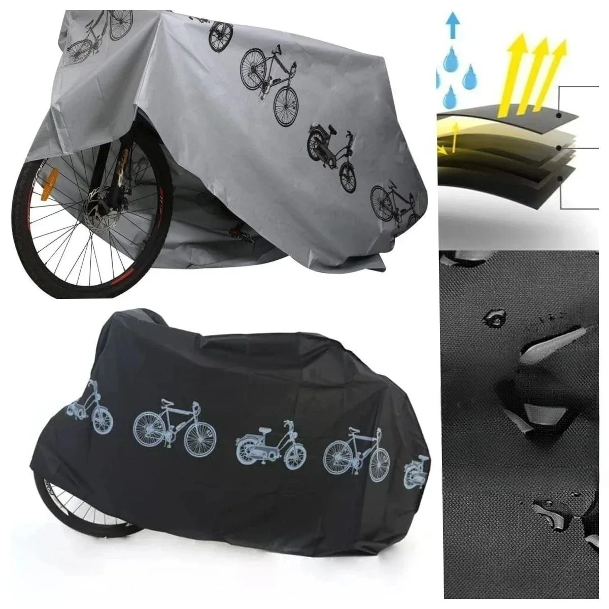 Fietsuitrusting Waterdicht Stofdicht UV Guardian Regenhoes Outdoor Sunshine Cover MTB Bike Gear Fietsaccessoires PEVA Regenhoes